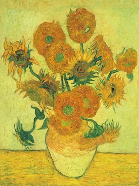 Sunflowers by Vincent van Gogh exhibited in Tokyo